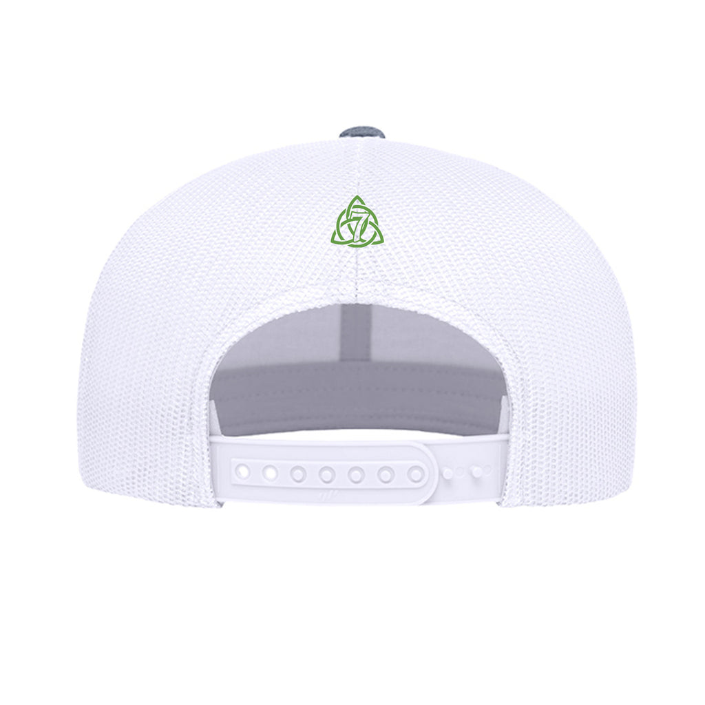 Heather Grey/ White - 6609 - BACK